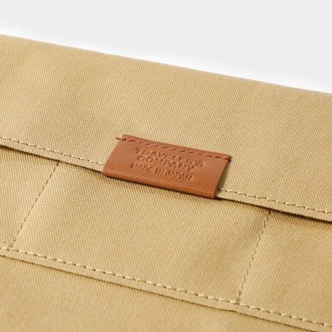 Traveler's NotebookКишеня на блискавці (текстиль) для TRAVELER'S Notebook, Regular size, бежевий придбати в Dreamarium