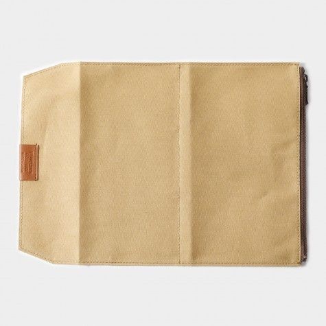 Traveler's NotebookКишеня на блискавці (текстиль) для TRAVELER'S Notebook, Regular size, бежевий придбати в Dreamarium