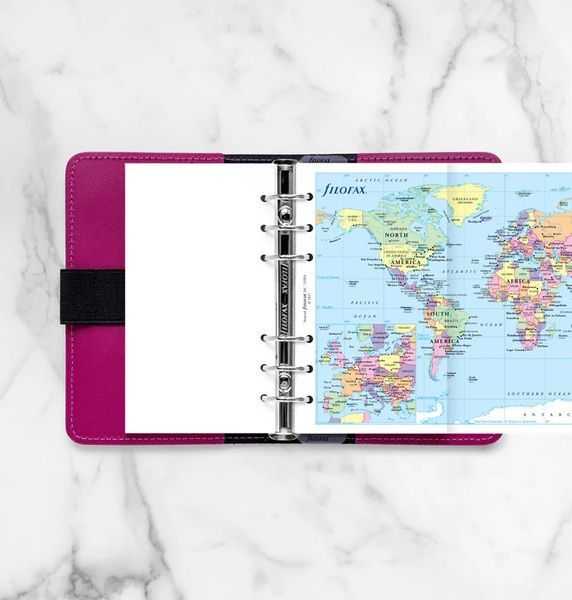 Аксесуари для органайзерівМапа світу до органайзеру Filofax, Personal придбати в Dreamarium