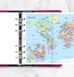 Мапа світу до органайзеру Filofax, Personal 131904 фото 2