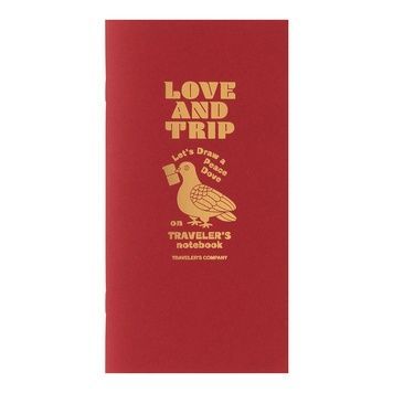 Traveler's NotebookЗмінний блокнот для TRAVELER'S Notebook, Love And Trip, Regular Size, чисті аркуші придбати в Dreamarium