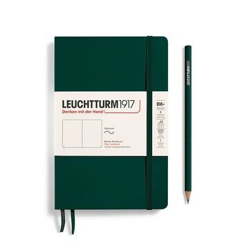 БлокнотиБлокнот Leuchtturm1917 Paperback (B6+), М'яка обкладинка, Forest Green, Чисті аркуші придбати в Dreamarium