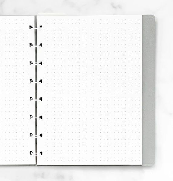 Блокноти зі змінними аркушамиБланки в крапку для блокноту Filofax, A5, білі придбати в Dreamarium
