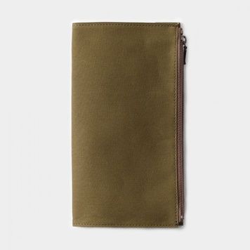 Traveler's NotebookКишеня на блискавці (текстиль) для TRAVELER'S Notebook, Regular size, оливковий придбати в Dreamarium