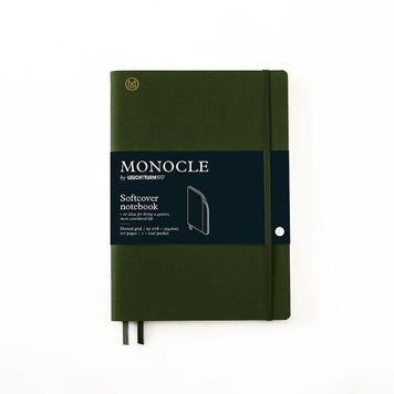 БлокнотиБлокнот MONOCLE&Leuchtturm1917 Composition (В5), М'яка обкладинка, Olive, крапка придбати в Dreamarium