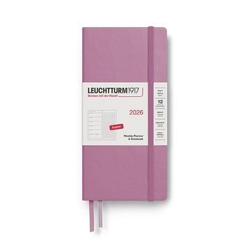 Датовані блокнотиЩотижневик з нотатками Leuchtturm1917 Wallet (B6+ x A6) 2026 Dusty Rose (крапка) придбати в Dreamarium