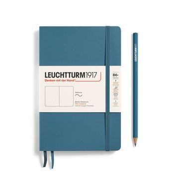 БлокнотиБлокнот Leuchtturm1917, Paperback (B6+), М'яка обкладинка, Stone Blue, чисті аркуші придбати в Dreamarium