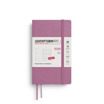 Датовані блокнотиЩотижневик з нотатками Leuchtturm1917 Pocket (A6) м'яка обкл., 2026 Dusty Rose придбати в Dreamarium