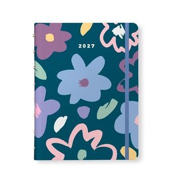 Блокноти зі змінними аркушамиБлокнот-планер Filofax Ultimate Life Companion, Bloom Deep Teal, 2027 рік придбати в Dreamarium