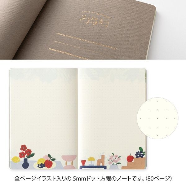 БлокнотиБлокнот Midori Yuru Log Motif Textile, B6, крапка придбати в Dreamarium