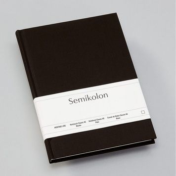 БлокнотиБлокнот Semikolon, A5, Black, чисті аркуші придбати в Dreamarium