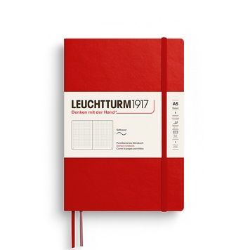 БлокнотиБлокнот Leuchtturm1917, Середній, М'яка обкладинка, Cherry, Крапка придбати в Dreamarium