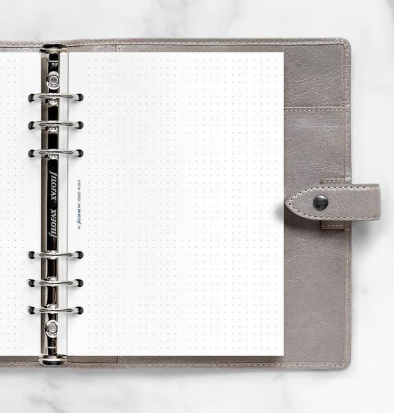 Бланки для органайзерівБланки в крапку Filofax, A5, white придбати в Dreamarium