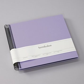 Фотоальбоми на спіраліФотоальбом на спіралі Semikolon, Economy Medium, чорні сторінки, lilac silk придбати в Dreamarium