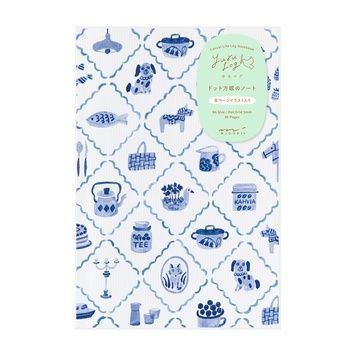 БлокнотиБлокнот Midori Yuru Log Blue Nordic, B6, крапка придбати в Dreamarium