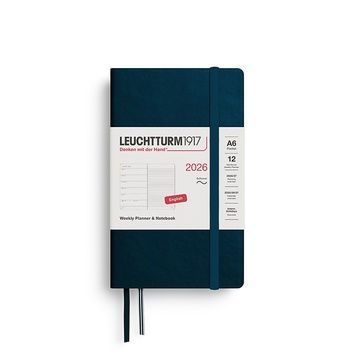 Датовані блокнотиЩотижневик з нотатками Leuchtturm1917 Pocket (A6) м'яка обкл., 2026 Deep Sea придбати в Dreamarium