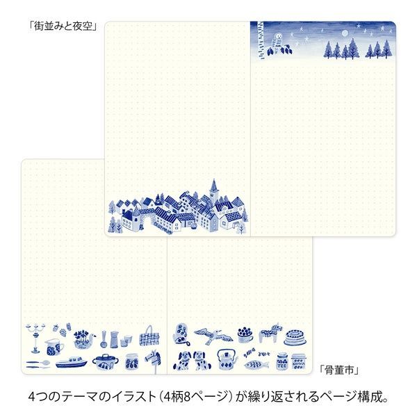 БлокнотиБлокнот Midori Yuru Log Blue Nordic, B6, крапка придбати в Dreamarium