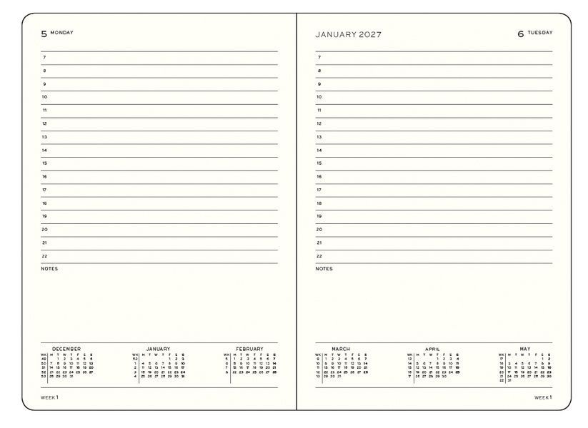 Датовані блокнотиЩоденник Leuchtturm1917 Medium (A5) 2027 Black придбати в Dreamarium
