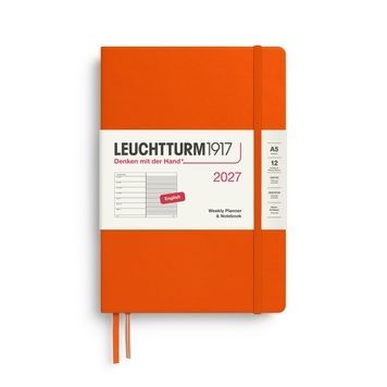 Датовані блокнотиЩотижневик з нотатками Leuchtturm1917 Medium (A5) 2027 Pumpkin придбати в Dreamarium