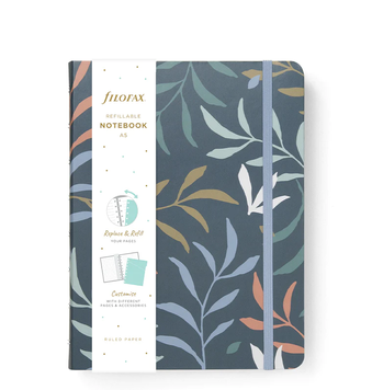 Блокноти зі змінними аркушамиБлокнот Filofax Botanical A5, Blue придбати в Dreamarium