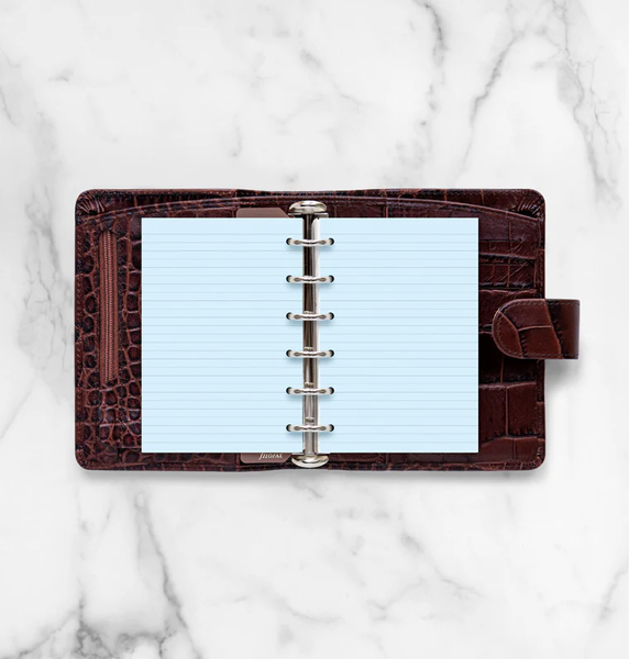 Бланки для органайзерівБланки в лінію Filofax, Pocket, блакитні придбати в Dreamarium