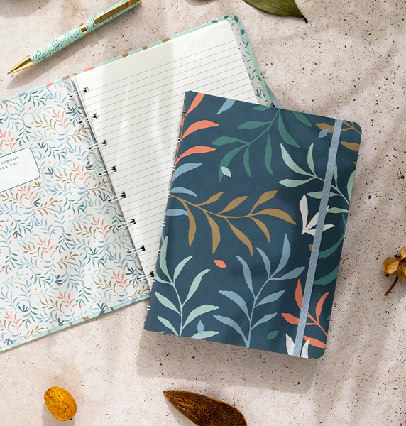 Блокноти зі змінними аркушамиБлокнот Filofax Botanical A5, Blue придбати в Dreamarium