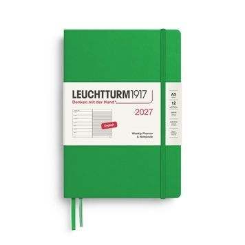 Датовані блокнотиЩотижневик з нотатками Leuchtturm1917 Medium (A5) 2027 Spring Leaf придбати в Dreamarium