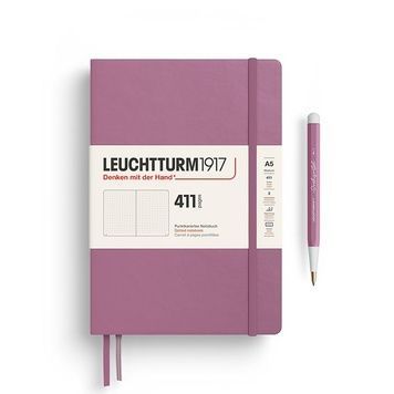 БлокнотиБлокнот Leuchtturm1917 Середній, 411 сторінок, Dusty Rose, Крапка придбати в Dreamarium