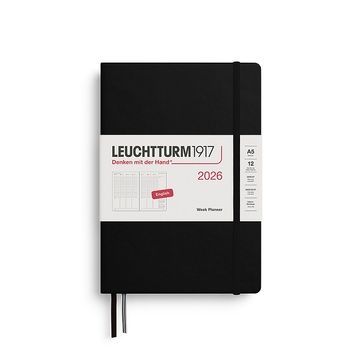 Датовані блокнотиЩотижневик в колонках Leuchtturm1917 Medium (A5) 2026 Black придбати в Dreamarium