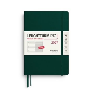 Датовані блокнотиЩотижневик з нотатками Leuchtturm1917 Medium (A5) 2027 Forest Green придбати в Dreamarium