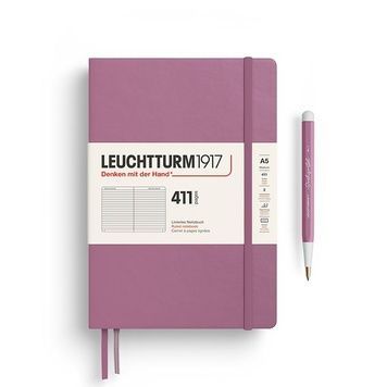 БлокнотиБлокнот Leuchtturm1917 Середній, 411 сторінок, Dusty Rose, Лінія придбати в Dreamarium