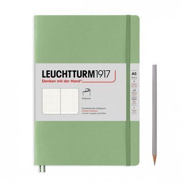 БлокнотиБлокнот Leuchtturm1917 Середній, М'яка обкладинка, Sage, крапка придбати в Dreamarium
