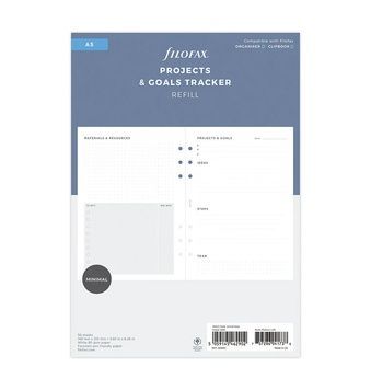 Бланки для органайзерівБланки Планування проєктів і цілей Filofax, A5, white придбати в Dreamarium