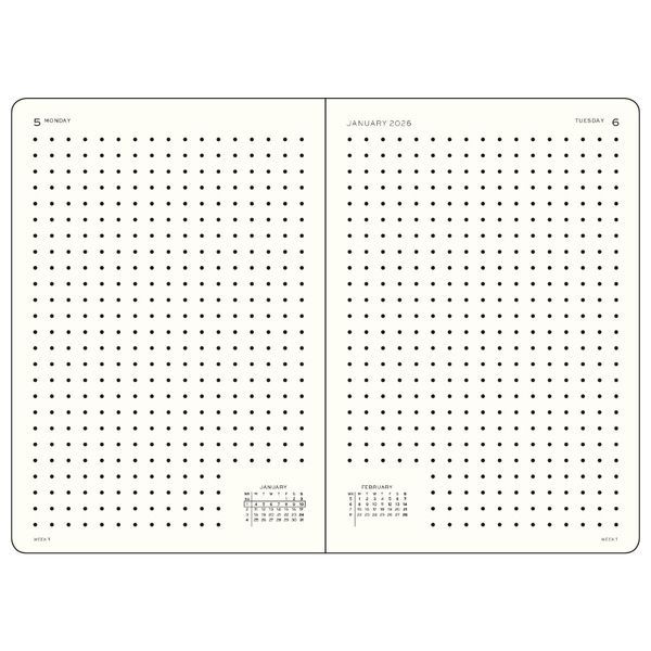 Датовані блокнотиЩоденник Leuchtturm1917 Medium (A5) 2027 Black (крапка) придбати в Dreamarium
