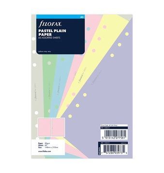 Бланки для органайзерівБланки без лініювання до органайзеру Filofax, A5, pastel придбати в Dreamarium