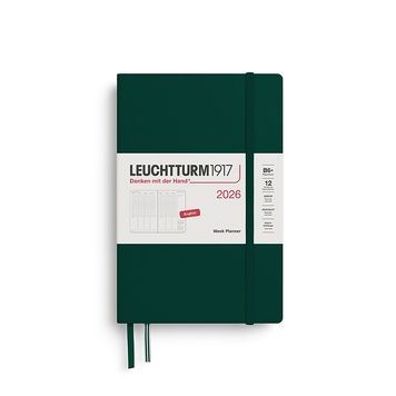 Датовані блокнотиЩотижневик в колонках Leuchtturm1917 Paperback (B6+) 2026 Forest Green придбати в Dreamarium