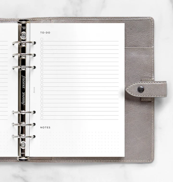 Бланки для органайзерівБланки для задач (To Do Minimal) до органайзеру, Filofax, A5, білі придбати в Dreamarium