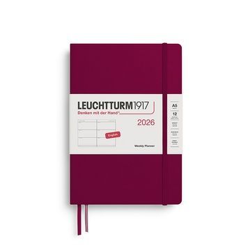 Датовані блокнотиЩотижневик Leuchtturm1917 Medium (A5) 2026 Port Red придбати в Dreamarium