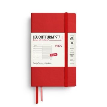 Датовані блокнотиЩотижневик з нотатками Leuchtturm1917 Pocket (A6) 2027 Cherry придбати в Dreamarium