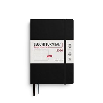 Датовані блокнотиЩотижневик Leuchtturm1917 Paperback (B6+) 2026 Black придбати в Dreamarium