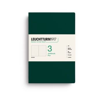 БлокнотиБлокнот Leuchtturm1917, Jottbook Pur, Medium, Forest Green, 3 шт, крапка придбати в Dreamarium