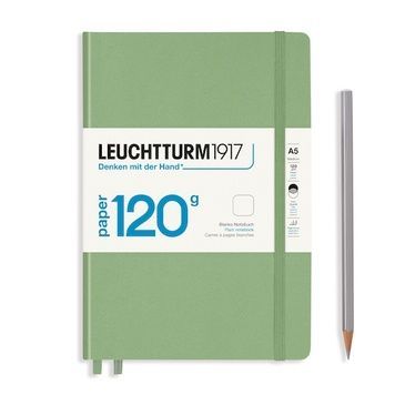 БлокнотиБлокнот Leuchtturm1917 120G Edition, Середній, Sage, Чисті аркуші придбати в Dreamarium