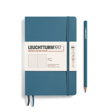 БлокнотиБлокнот Leuchtturm1917 Paperback (B6+), М'яка обкладинка, Stone Blue, Крапка придбати в Dreamarium