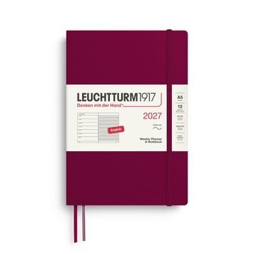 Датовані блокнотиЩотижневик з нотатками Leuchtturm1917 Medium (A5) м'яка обкл., 2027 Port Red придбати в Dreamarium