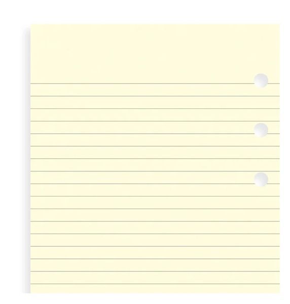 Бланки для органайзерівБланки в лінію Filofax, Personal, cotton cream придбати в Dreamarium