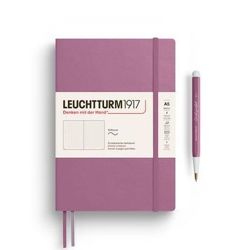 БлокнотиБлокнот Leuchtturm1917 Середній, М'яка обкладинка, Dusty Rose, Крапка придбати в Dreamarium